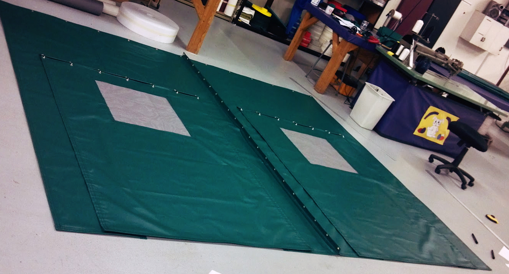 Indoor Tennis Backdrops, Padding, and Netting