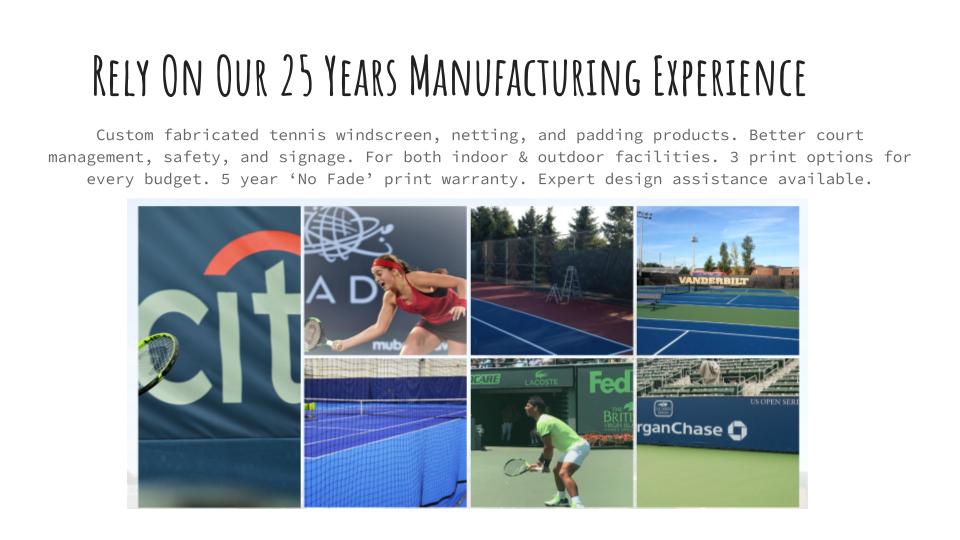 See Summer 2024 Tennis Catalog